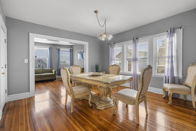 dining room featuring hardwood / wood-style floors