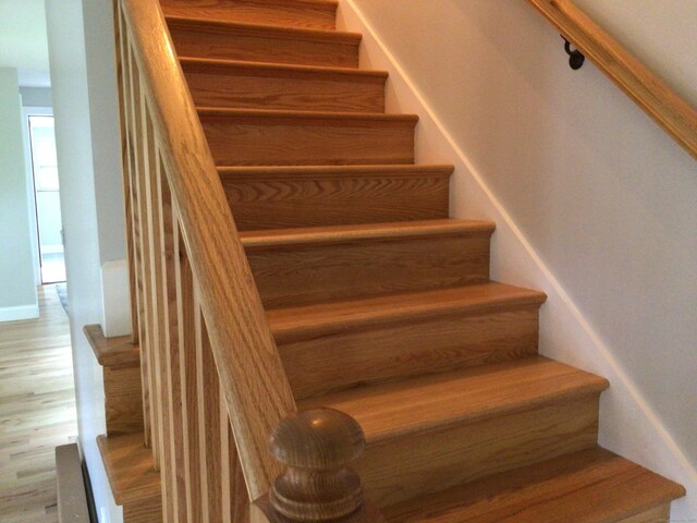 111 Pineville Rd, Killingly, CT 06241 - stairs with wood finished floors