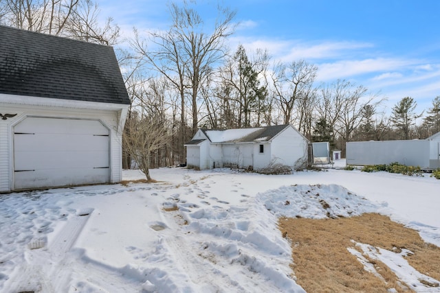 view of snowy yard