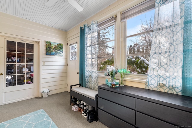 view of sunroom