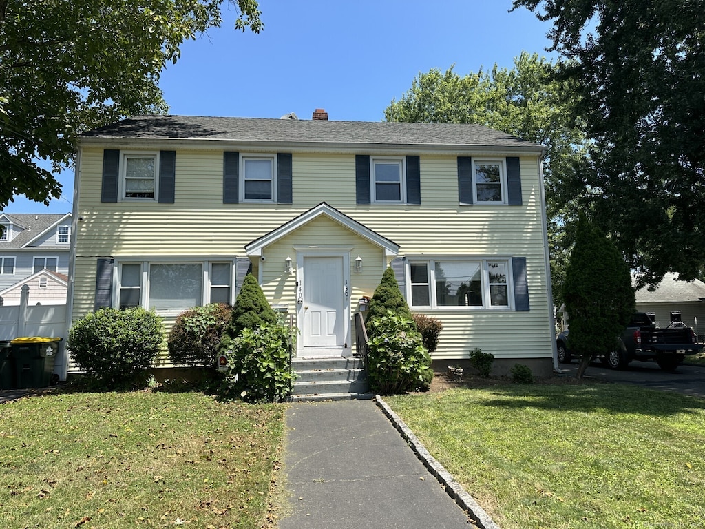 130 Halley Ave, Fairfield, CT 06825 - view of front of home with a front yard