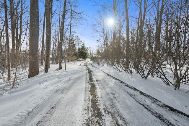 view of road