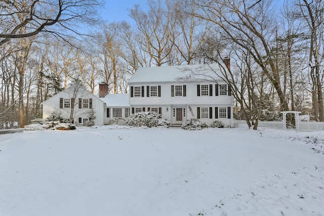 view of colonial-style house