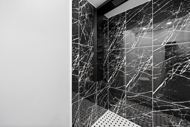 bathroom with a shower