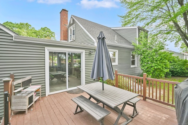 4 Sparkle St, Enfield, CT 06082 - deck featuring outdoor dining space