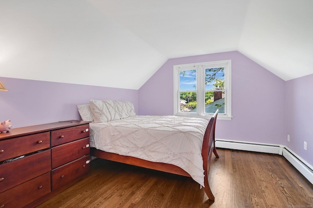 4 Sparkle St, Enfield, CT 06082 - bedroom with wood finished floors, lofted ceiling, and baseboard heating