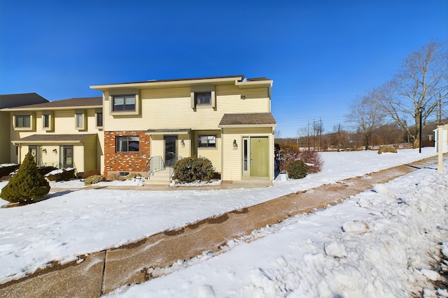 view of front of property with brick siding