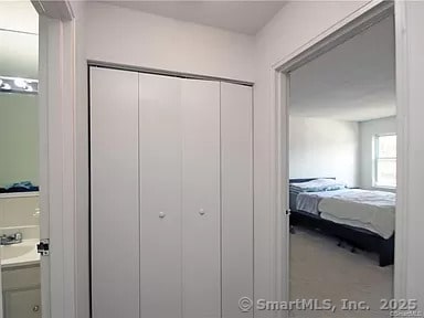 bedroom with a closet