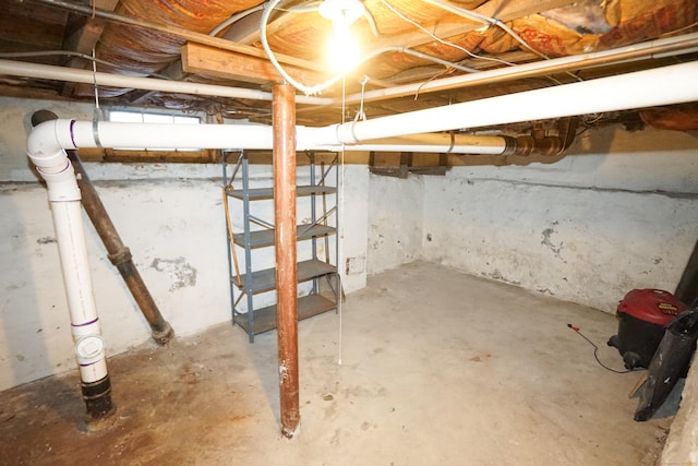 view of basement