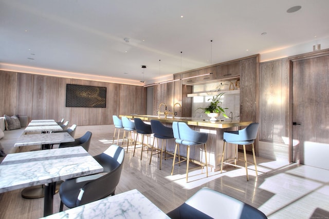 41 Richmondville Ave Unit 211, Westport, CT 06880 - dining space with wooden walls