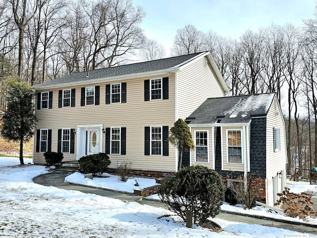 view of colonial home