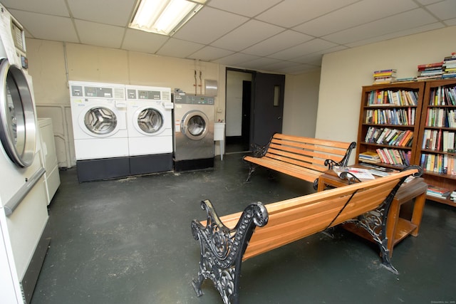 laundry room with washer and clothes dryer