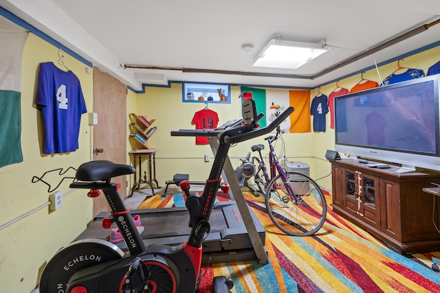 view of exercise room