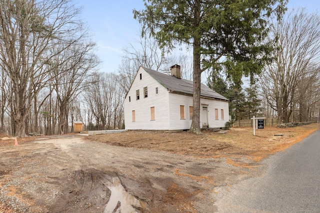 view of side of property