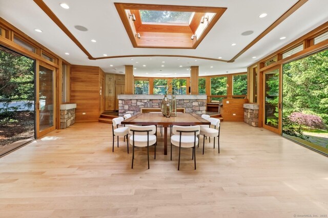 22 Father Peters Ln, New Canaan, CT 06840 - sunroom featuring a skylight