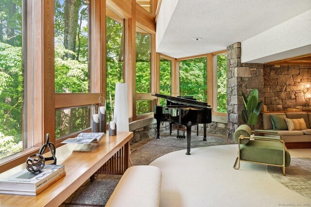 22 Father Peters Ln, New Canaan, CT 06840 - sunroom / solarium with a textured ceiling