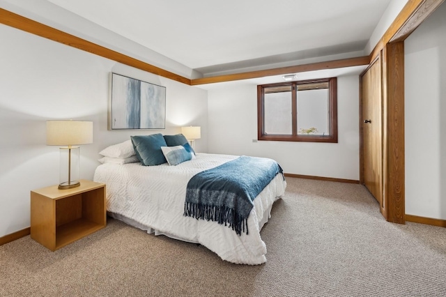 bedroom featuring carpet floors