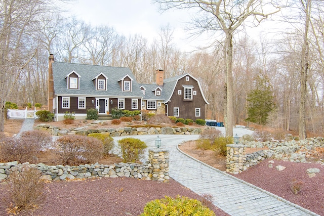 view of cape cod home