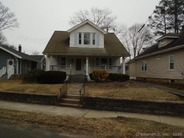 bungalow featuring a porch