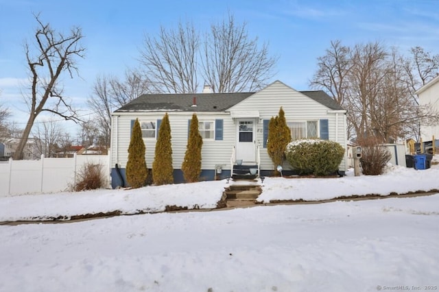 view of front of home