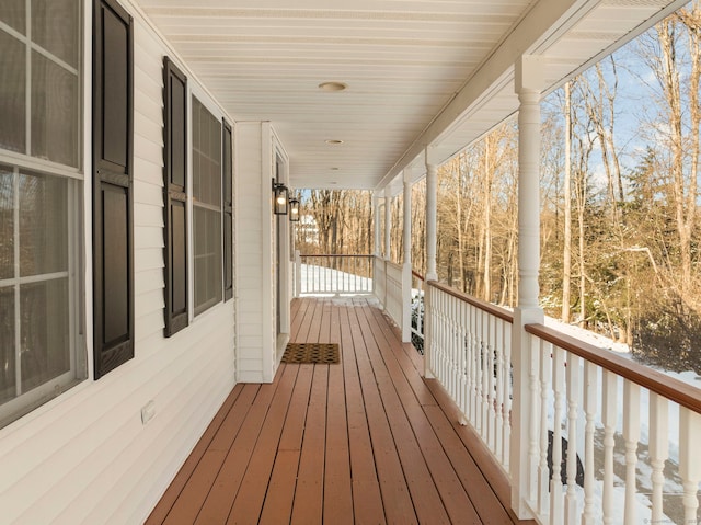 view of wooden terrace