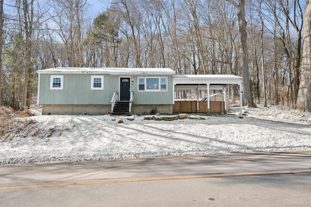 view of front of home