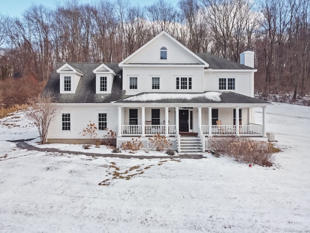 view of front of house featuring a porch