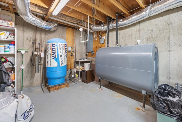 utility room with electric panel