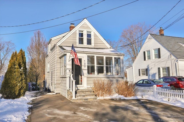 view of front of home