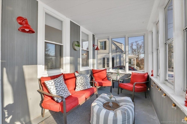 view of sunroom / solarium