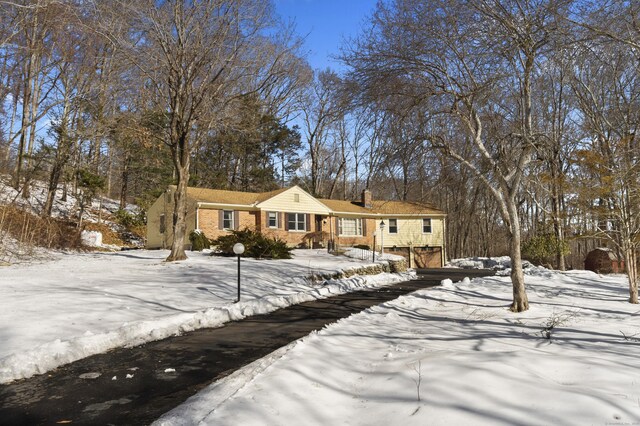 view of front of property with brick siding