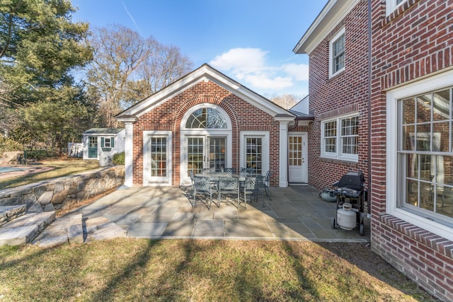 view of patio / terrace with area for grilling