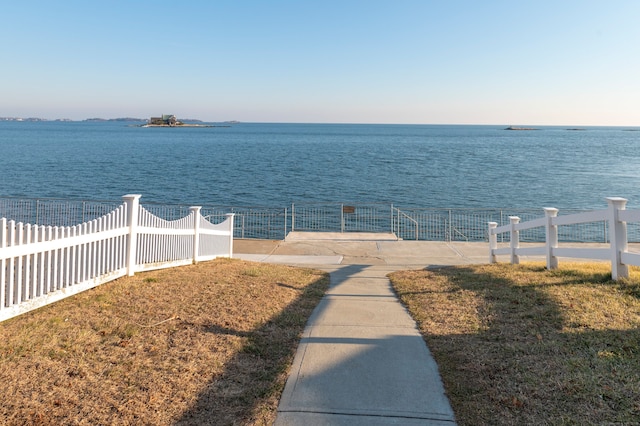 view of water feature