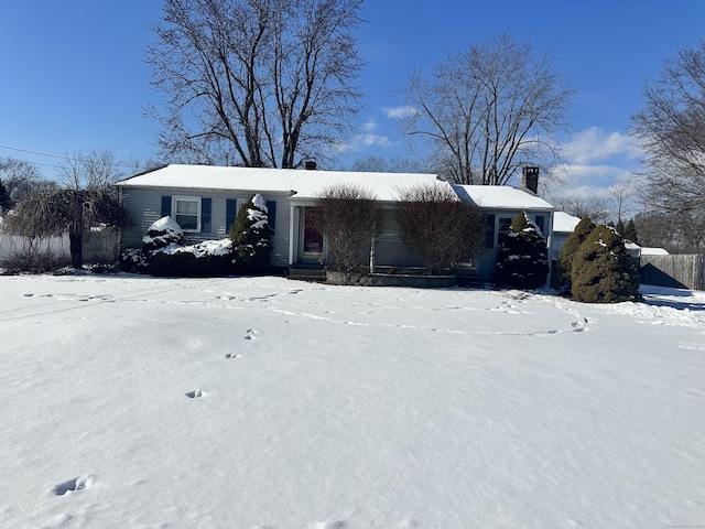 view of front of home