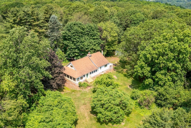 108 Fall Mountain Rd, Bristol, CT 06010 - view from above of property with a forest
