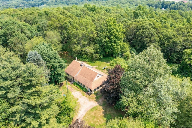 108 Fall Mountain Rd, Bristol, CT 06010 - aerial view of property and surrounding area with a heavily wooded area