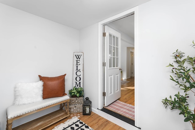 interior space featuring wood finished floors