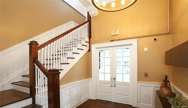 doorway to outside with french doors