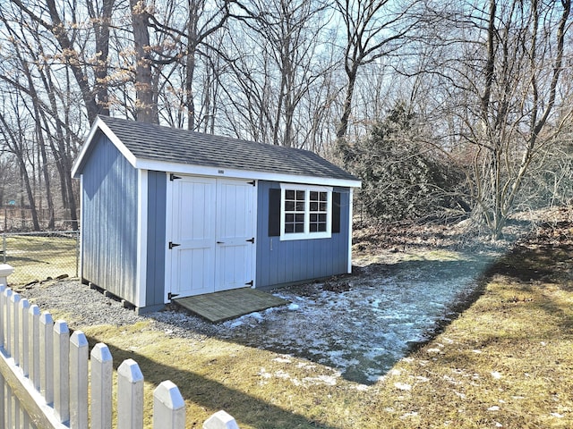 view of outbuilding