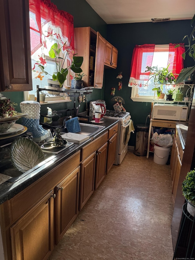 kitchen with white appliances