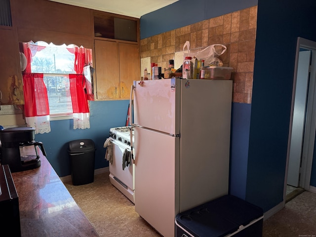 kitchen featuring white appliances