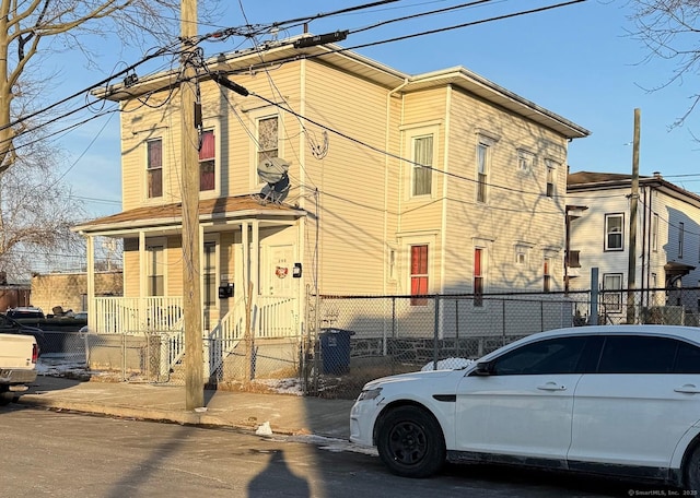 view of front of home with a porch