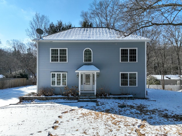 view of front of home