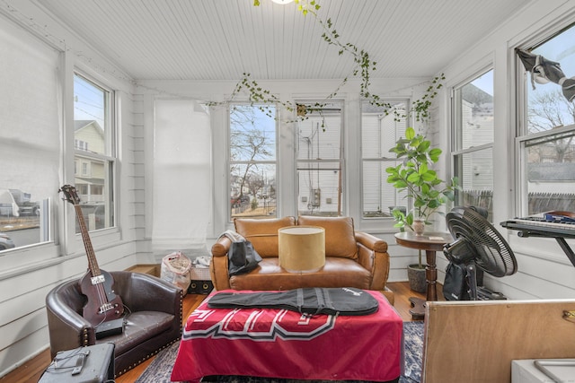 sunroom / solarium featuring plenty of natural light