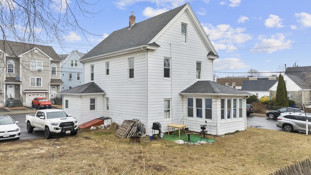 view of rear view of property