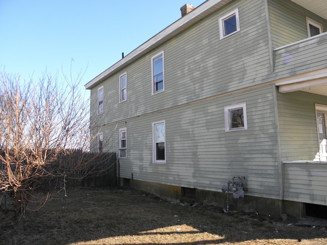 view of rear view of property