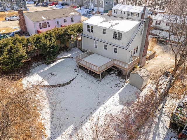 bird's eye view with a residential view