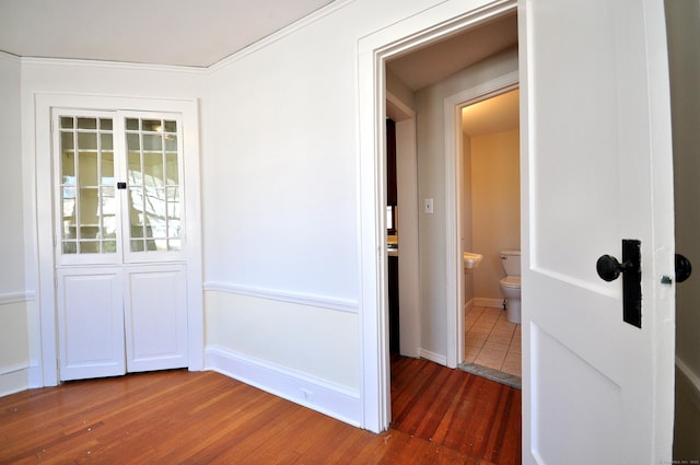 interior space featuring dark hardwood / wood-style floors