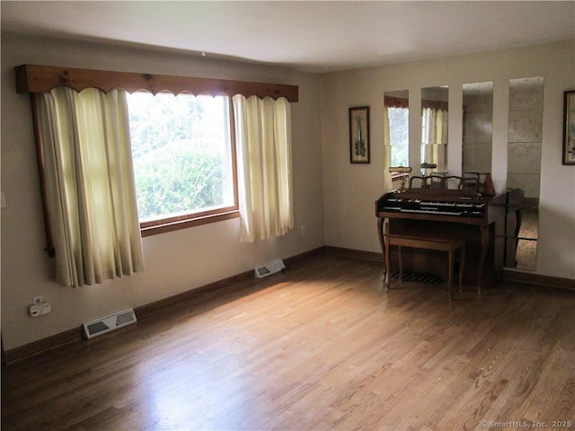 interior space featuring wood-type flooring