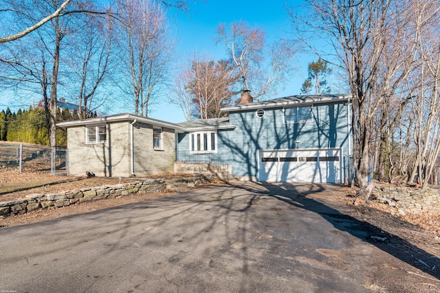 view of front of house featuring a garage